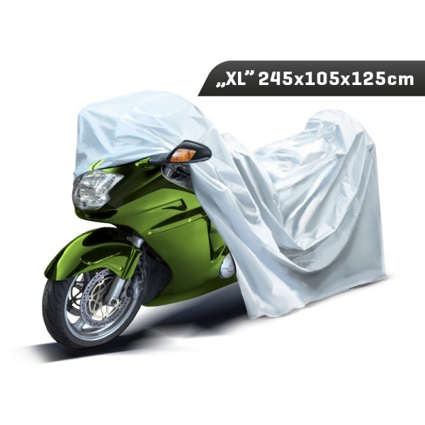 Husa Moto Exterior Marimea "XL" 245x105x125 Cm, 3 Straturi, Reflectoare Carmotion 86380